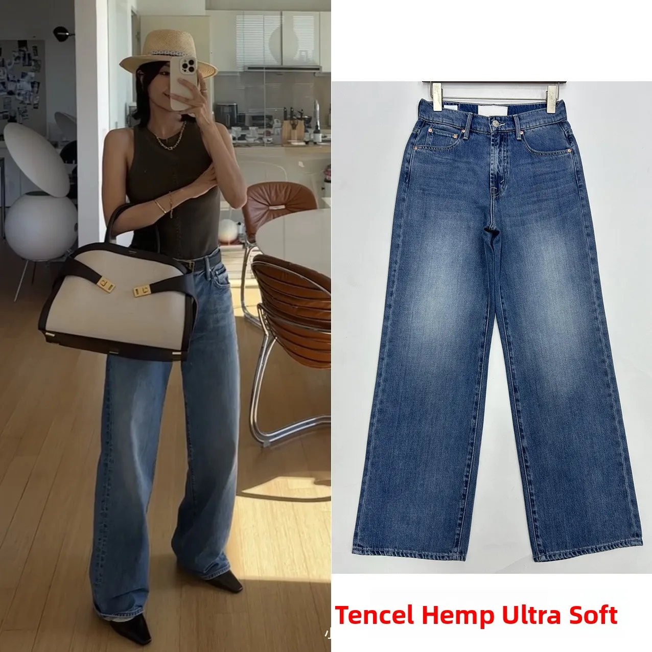 

Fashion Low Rise Denim Jeans Sexy Women's Pants Standard Fit No Stretch Deep Color Folded Low Waist Jeans Spring 2025