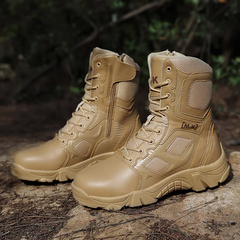 Zapatos de Trekking Hking de alta calidad para hombre, botas tácticas para hombre, zapatillas de deporte para exteriores, montañismo, Camping, suelas gruesas, zapatos para correr