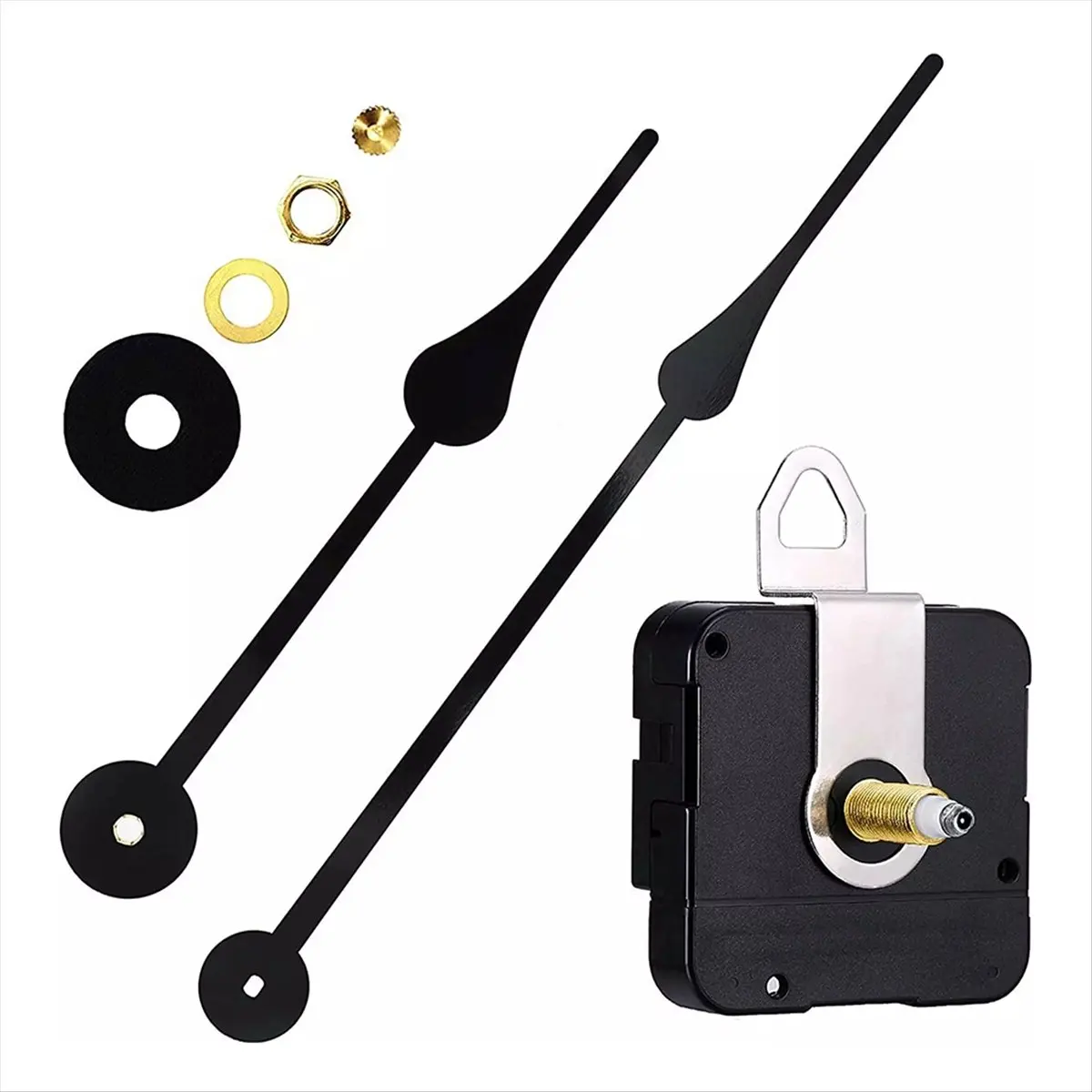 2026 NEW 5pcs High Torque I Shaft Hands Quartz DIY Wall Clock Movement Mechanism Hands Kit Jumping Seconds DIY Clock Replacement