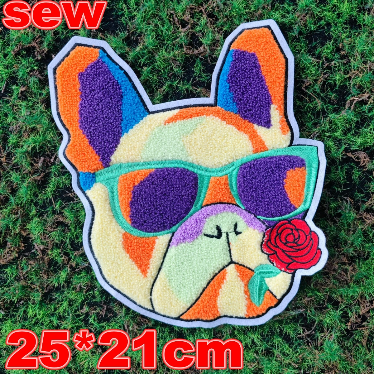 Embroidery Chenille Patch Bear Animal Cartoon Badges Bears Appliques dogs Patches for Clothing DIY Accessory ID235291