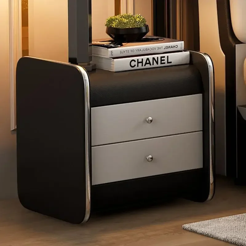 Small Nordic Bedside Table Living Room Modern Luxury Vanity Storage Nightstands Cabinets Locker Balcony Muebles Salon Furniture