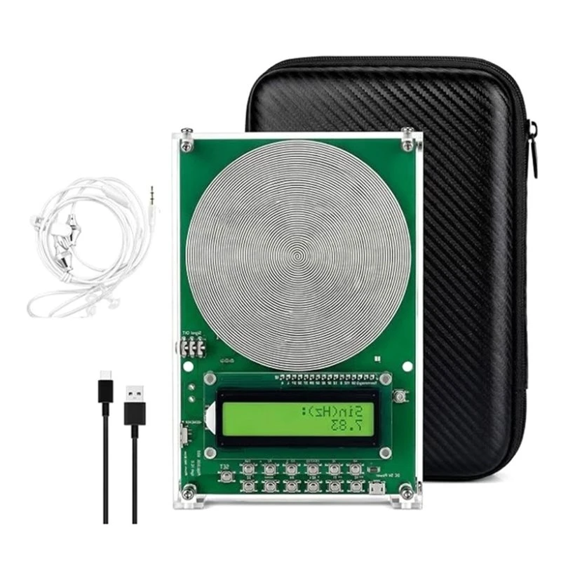 ABJT-USB Powered Adjustable 0.1-99999Hz Schumann Resonance Generator In Acrylic Case, For Sleep Aid& Meditation