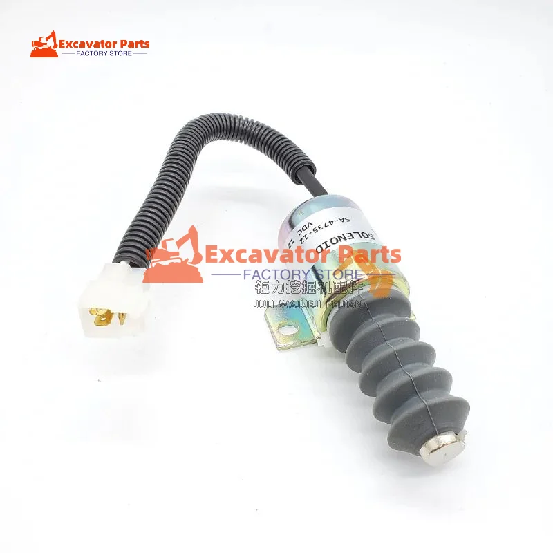 For diesel Engine flame extinguisher switch stall solenoid valve Oil cut-off valve SA-4735-12 Excavator Parts