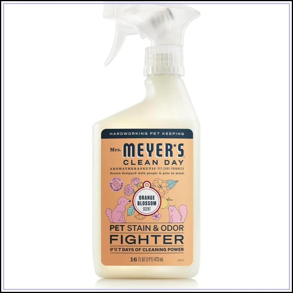 Pet Stain & Odor Fighter, Orange Blossom Scent, 16oz - Effective Cleaner for Carpets, Rugs, Upholstery