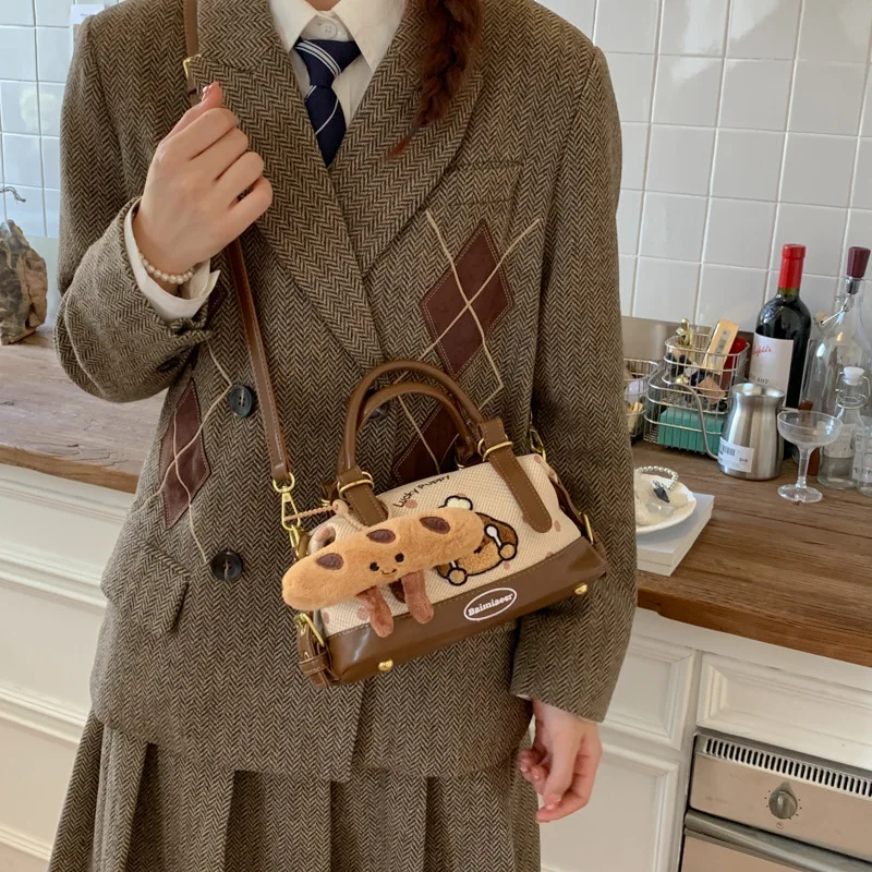 

2023 Новая женская сумка с цветными блоками, винтажная сумка через плечо, шикарная маленькая сумочка с верхней ручкой для ежедневного использования ​