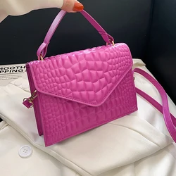 New Fashion Handbags Designer Shoulder Bag Crocodile Pattern Pu Leather Crossbody Bags For Women Small Top Handle Bag