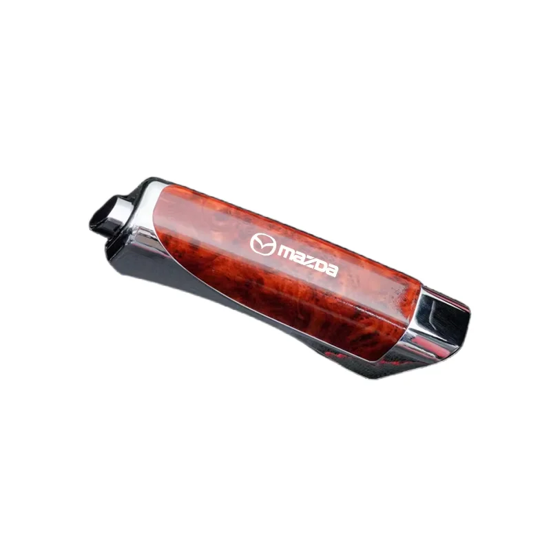 Housses de frein à main imprimées en fibre de carbone pour les nouveaux modèles de voitures Mazda 3, 6, 5, Atenza CX3, CX5, MX5, CX7, Axela CX30, CX90, CX60, et