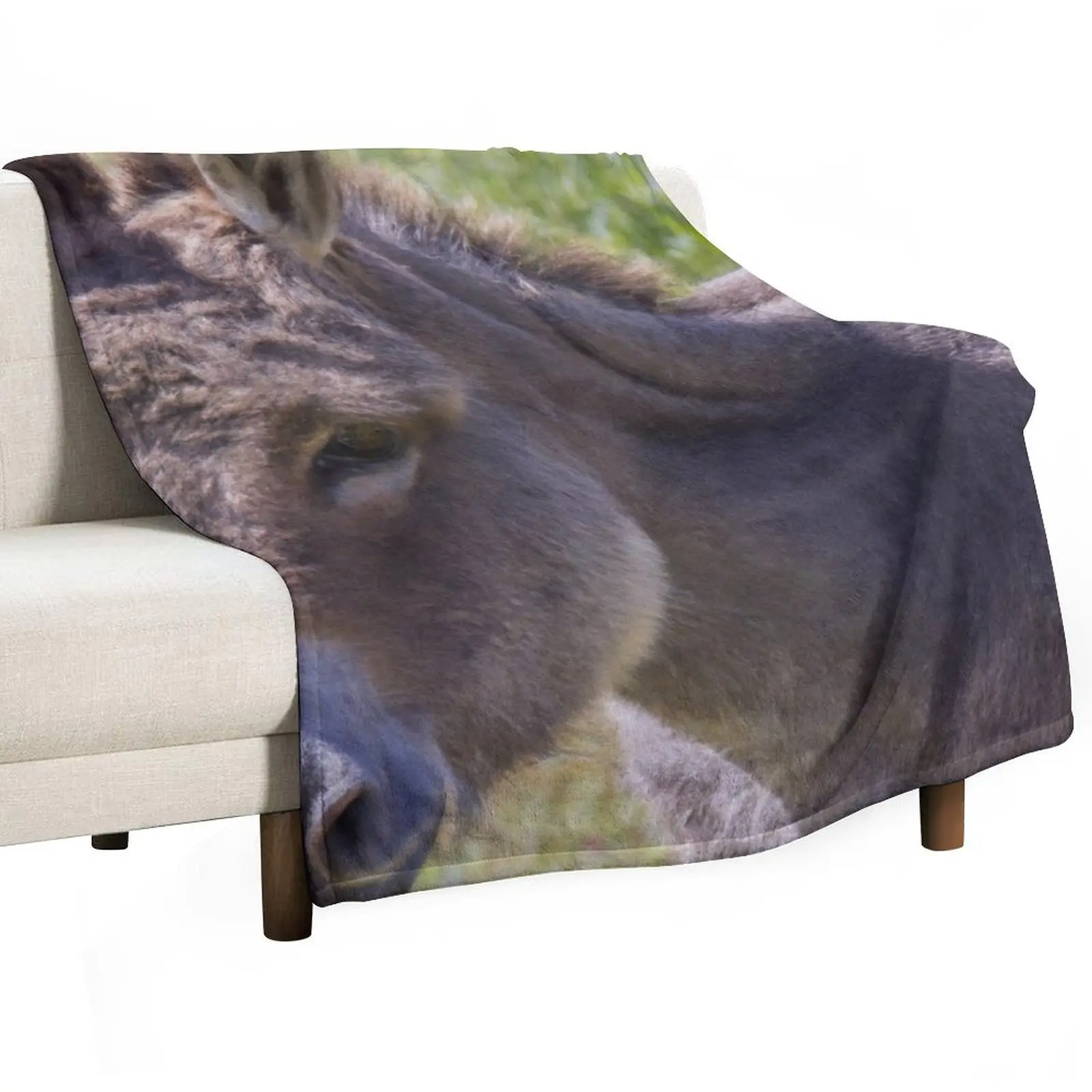 

Donkey Throw Blanket anime Camping Cute Plaid Flannels Blankets