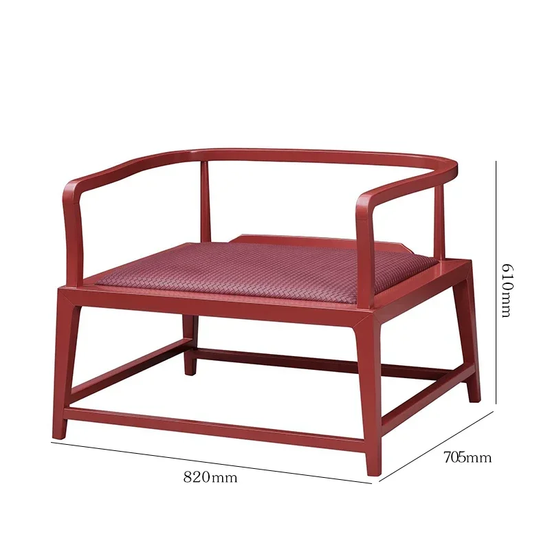 A  Chinese-style solid wood armchair meditation meditation advanced sense master single tea chair