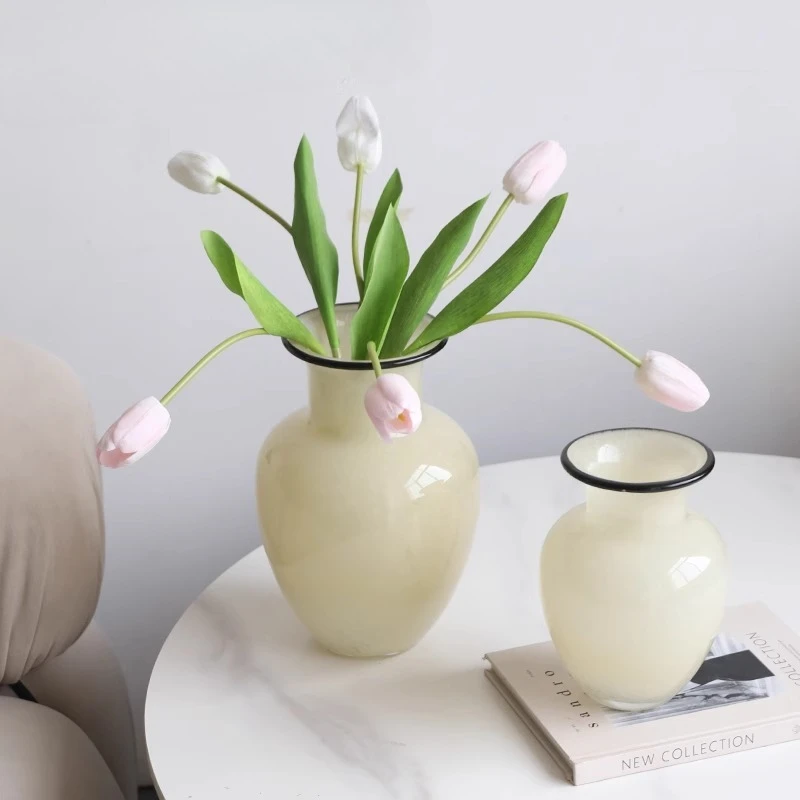 vase ornament light luxury high sense living room desktop water raising flower arrangement decoration model room decoration