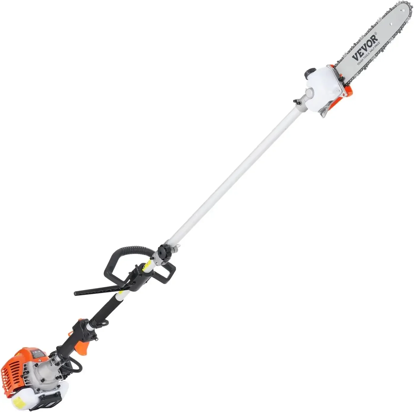 Bestselling52cc Gas-Powered 6-in-1 Multi-Functional Trimmer - Hedge Trimmer, Brush Cutter, Weed Eater, Edger, Pole Saw & Chainsa