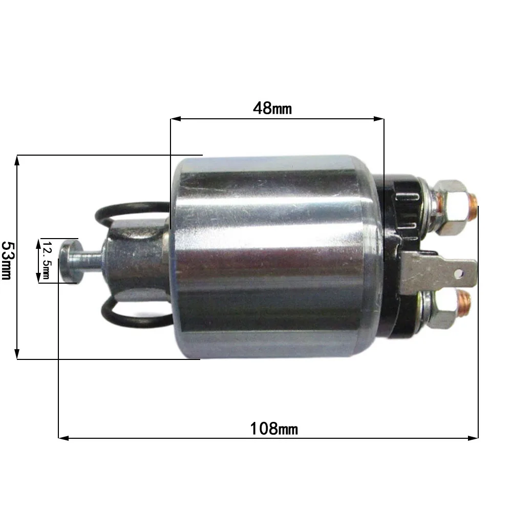 170F 178F 186F 190F Diesel Engine Starter Relay Round Head for Small Tiller Air Cooled Single Cylinder Generators