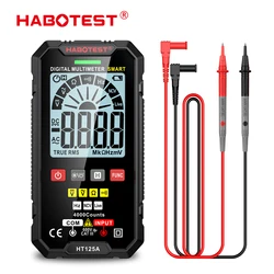 HABOTEST HT125A/B inteligentny cyfrowy multimetr dla elektryków cyfrowy DC napięcie AC Ohm dioda pojemność NCV Hz tester przewodów pod napięciem