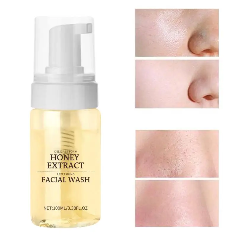 

Новинка, Медоносная очищающее средство для лица 100 мл, средство для жирной кожи, Глубокое Очищающее средство, увлажняющее питательное средство для ухода за кожей лица