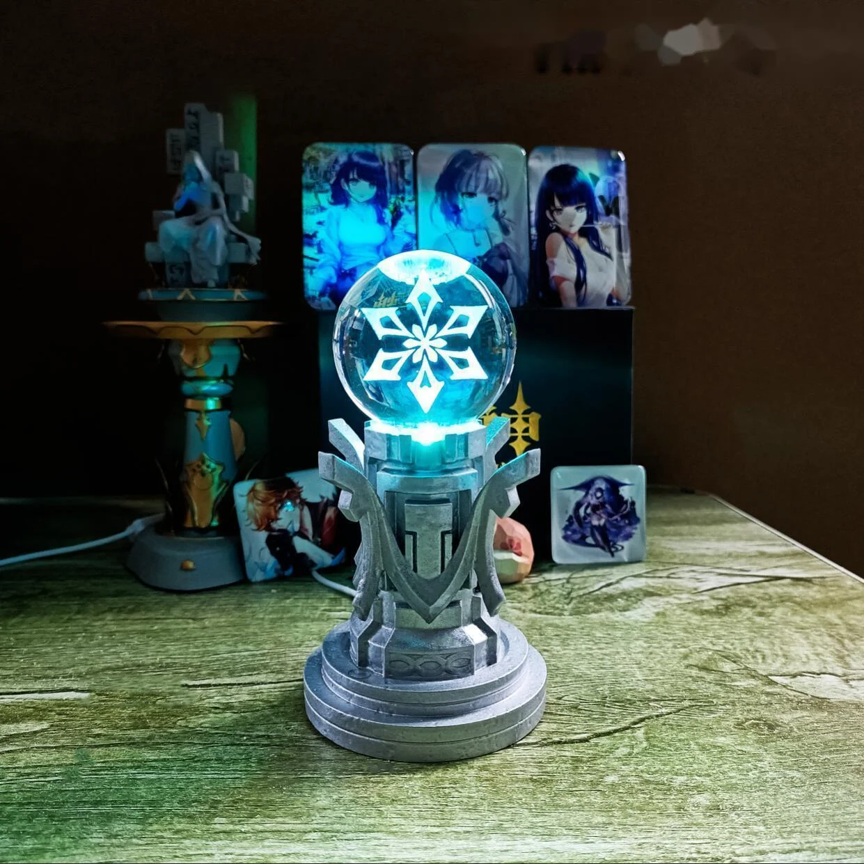 Game Genshin Impact Element God's Eye Vision Night Light Wendi Xiao Klee Hutao Inazuma Mondstadt Liyue Element Toys Fans Gifts