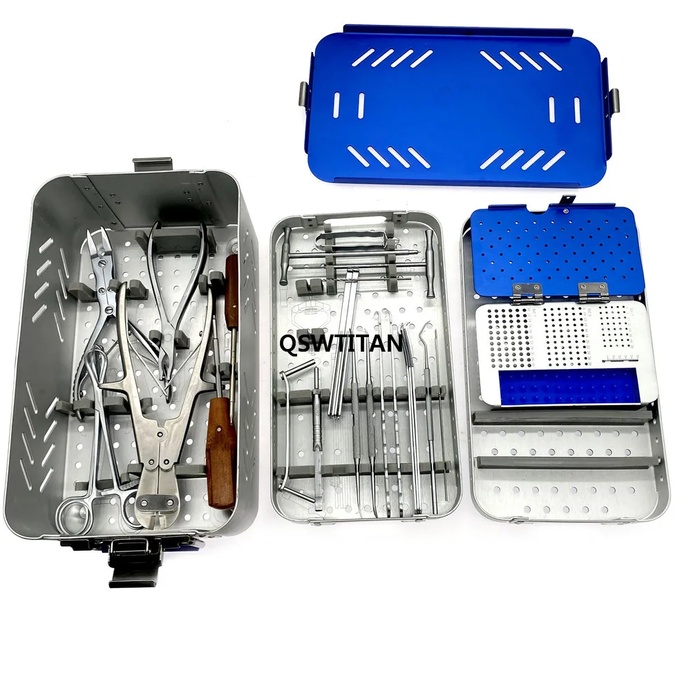Orthopedic Mini Small Fragment Instrument Set Surgical Instruments Kit for Bone Fracture Trauma Surgery
