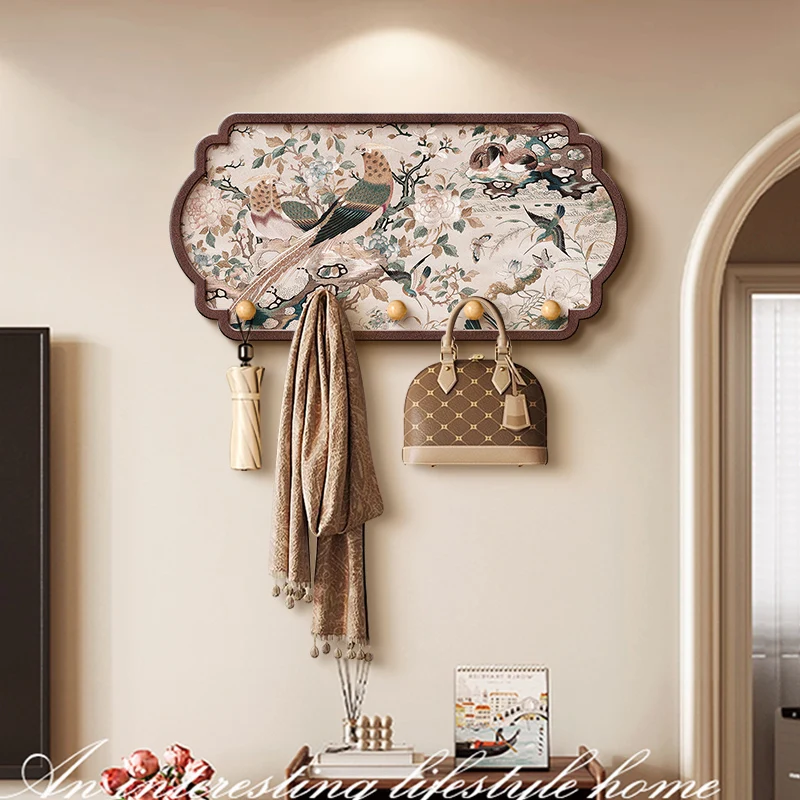 Industrial Retro Wall Coat Rack Space-Saving Entryway Organizer with Shelf & Key Hooks Vintage
