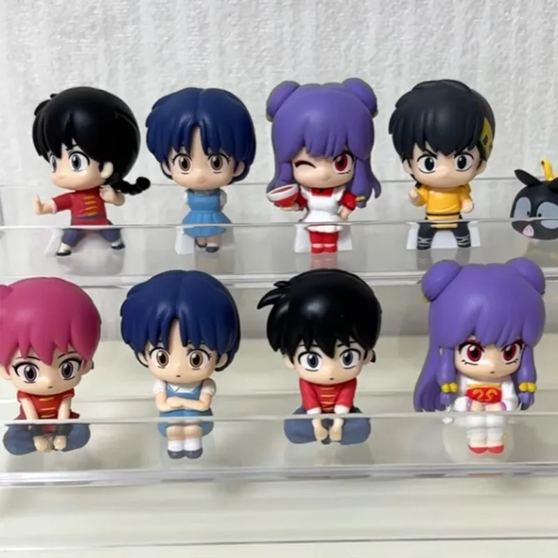 Bandai Waiting Ranma 1/2 Milky Color Shampoo 5 Types 3.7cm Cute Pvc Mini Figure Desk Ornament Collectible Toy Gift In Stock