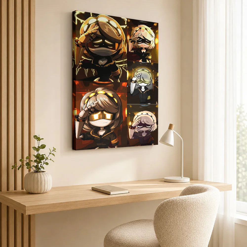Murder Drones Character Collage Canvas Print Poster Customized Photo Modern Pop Culture Wall Paintings Decoration for Man Cave