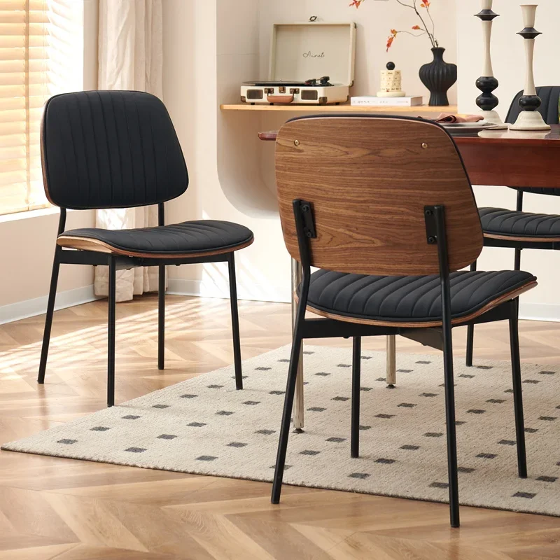 ee-Italian Style Living Room Home Restaurant Comfortable Back Dining Chairs Light Bedroom Study Leisure Back Dressing Chairs