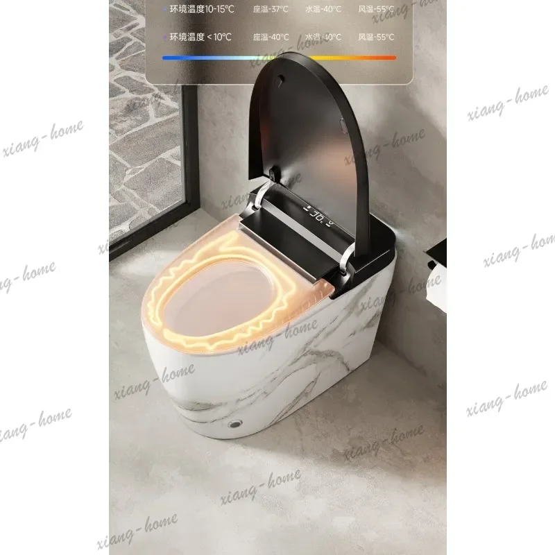 Imitation marble pattern household siphon imitation marble pattern automatic smart toilet toilet has no water pressure limit