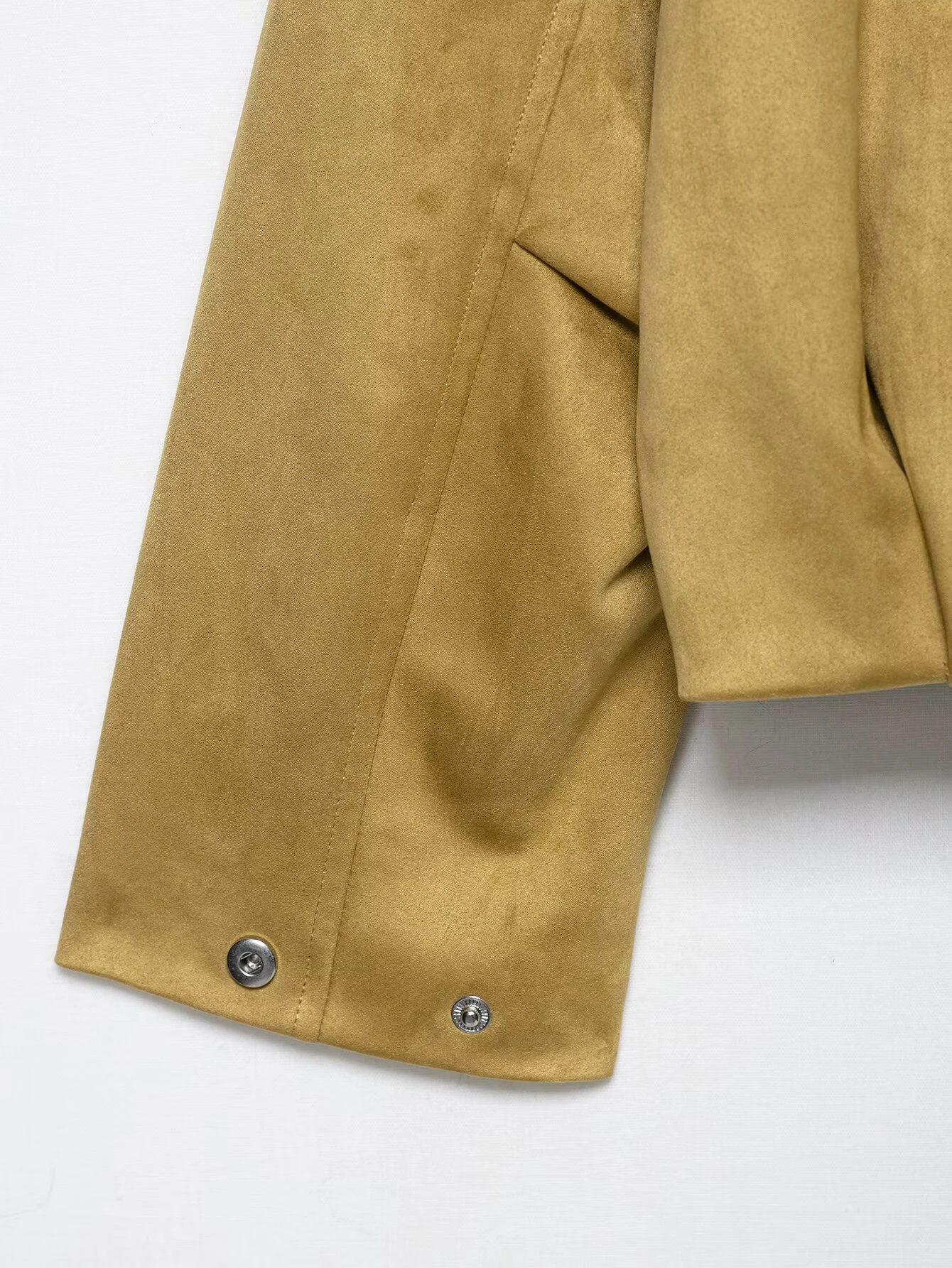 DEEABAE المرأة الخريف نمط جديد الأوروبية والأمريكية عارضة فضفاضة ومتعددة الاستخدامات الجلد المدبوغ تأثير الطيار سترة معطف فوقي #5