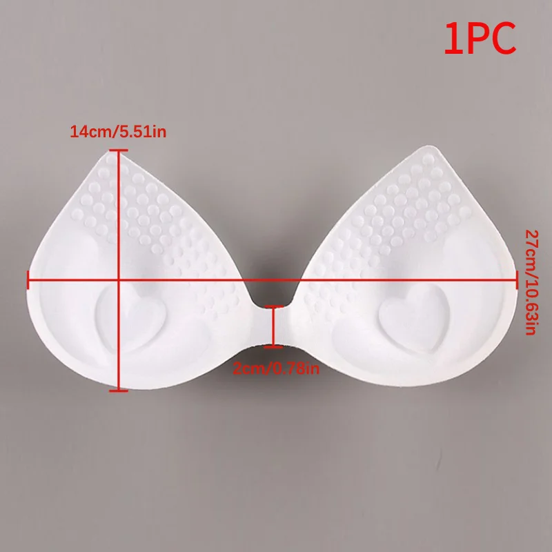 1Pc Swimsuit Padding Inserts Women Clothes Accessories Foam Triangle Sponge Pads.