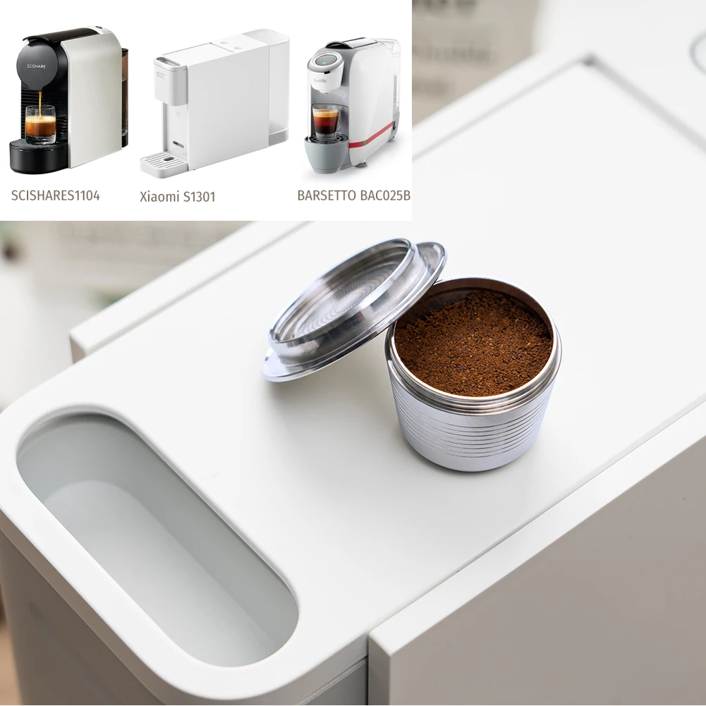 Kapsułka do kawy wielokrotnego użytku do XIAOMI /SCISHARE ze stali nierdzewnej Espresso nowa metalowa kapsułka do Nespresso