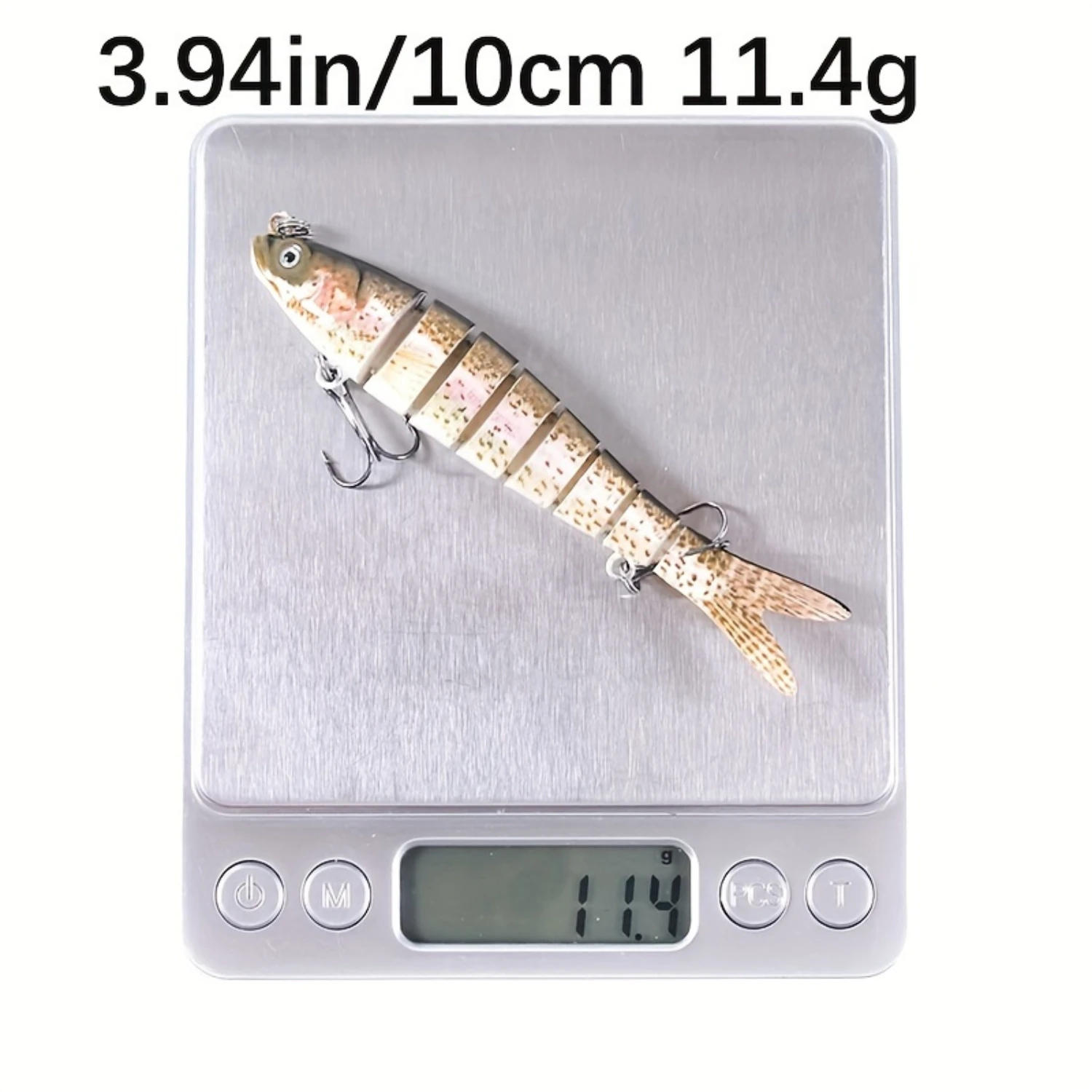 10pcs 3.94in/10cm 0.4oz Sinking Wobblers, 8 Segments Fishing Lures, Multi Jointed Swimbait, Hard Bait For Bass Fishing