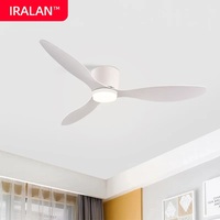 IRALAN 42 52 Inch Ceiling Fans With Lights Led 6 Speeds Fans Remote Control Low Floor Ceiling Lamp Fan Indoor Bedroom Decoration