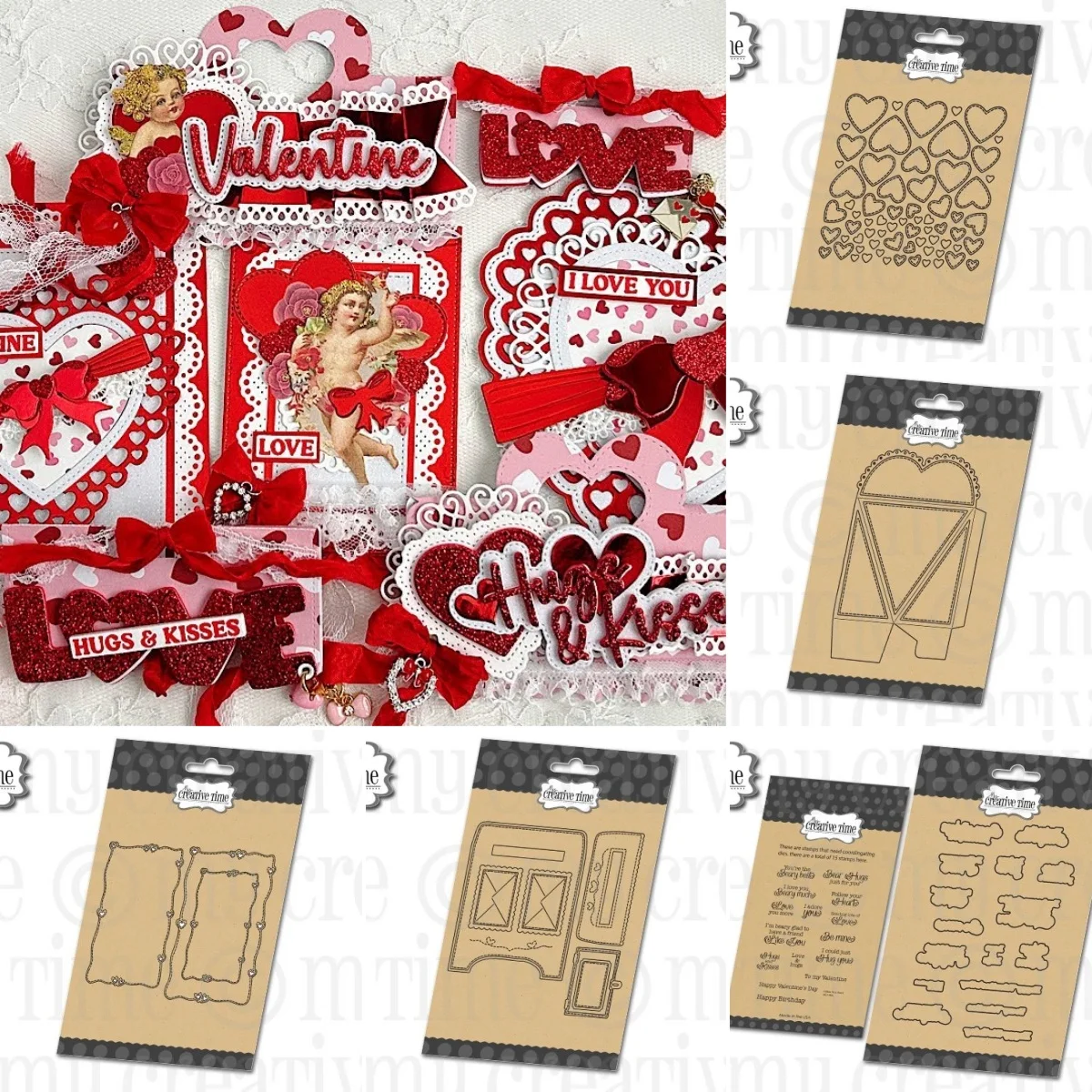 

Cute Card Stitch Heart HeartTreat Box Metal Cutting Dies Clear Stamps For DIY Scrapbook Craft Decoration Embossing Template