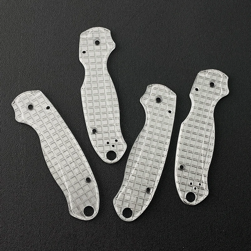 1pair Acrylic Folding Knife Handle Scales Patches for Original Para3 C223 Knives Custom Made Patch Material DIY Accessories