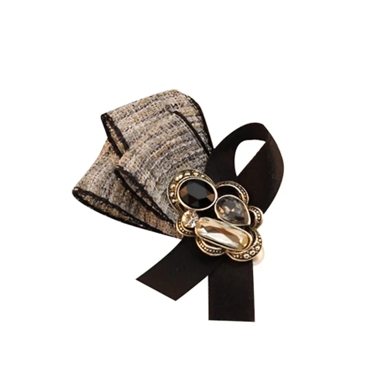 I-Remiel الكورية موضة جديدة صغيرة حجر الراين بروش خمر النسيج مهرج مزاجه دبابيس قميص طوق الملابس والاكسسوارات