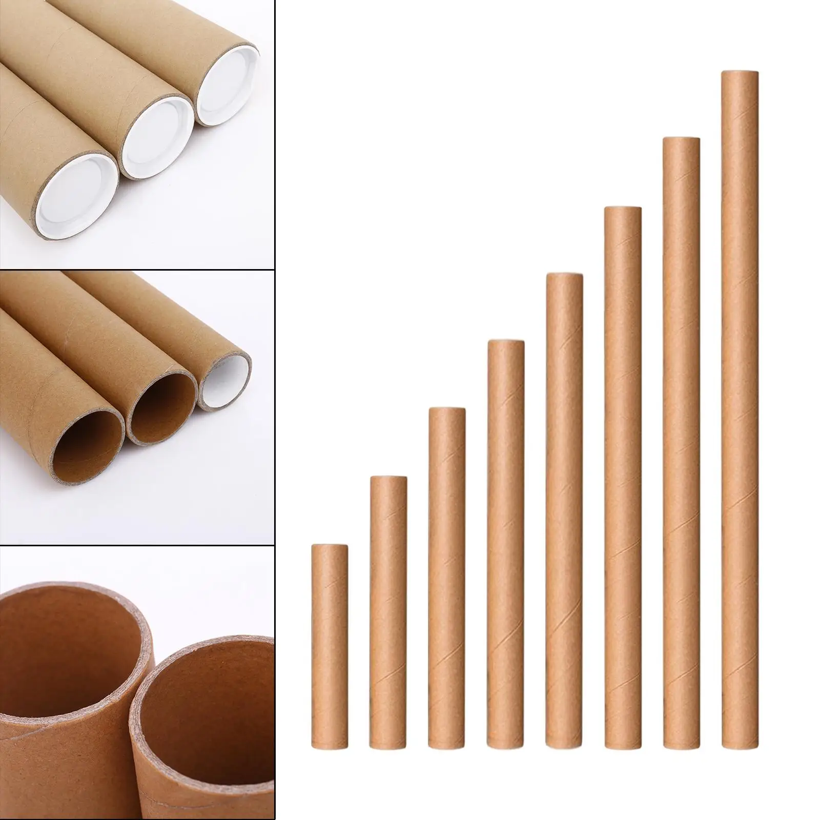Blueprint Packing Tube Thick Cardboard Mailing Tube Secure Cap Ends for Posters Artwork Graphics Maps Home Office Storage