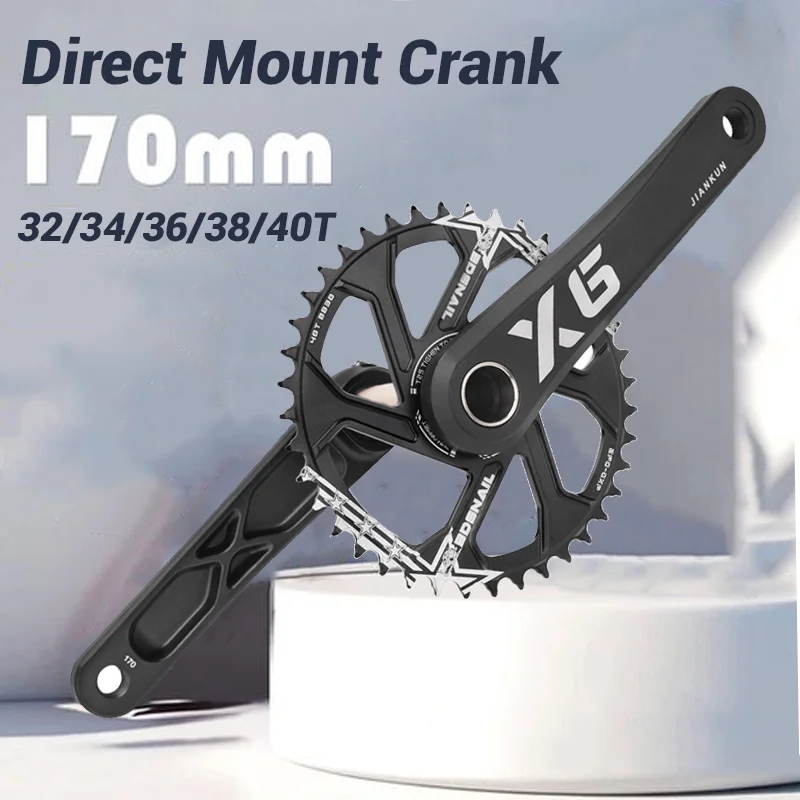 

Встроенный шатун 170 мм 175 мм Hollowtech Велосипедные шатуны 3 болта Aero Прямое крепление Цепное кольцо 32 т 34 зубья 36 зубьев