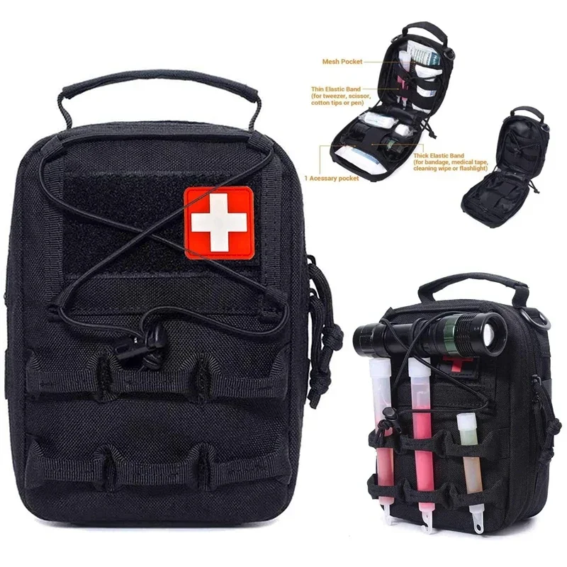 

Outdoor Tactical Medical Bag Molle First Aid Pouch for Tactical Belt Vest Backpack Small Tactical Medical EMT Pouch Bag