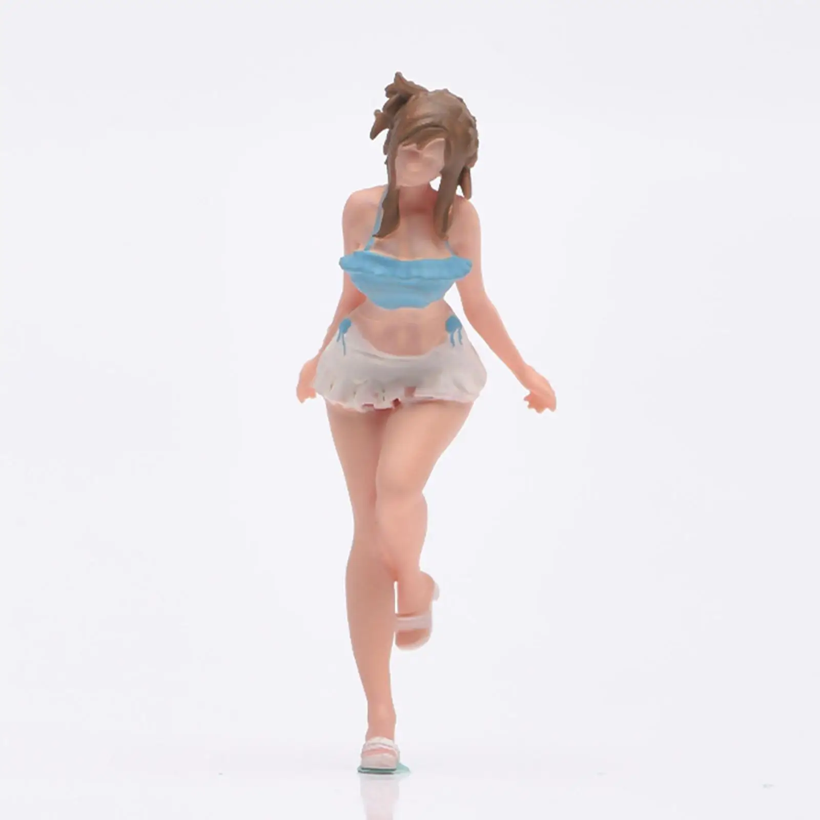 Modelo de Menina de Praia em Escala 1/64, Figura Miniatura para Dioramas e Cenários em Miniatura