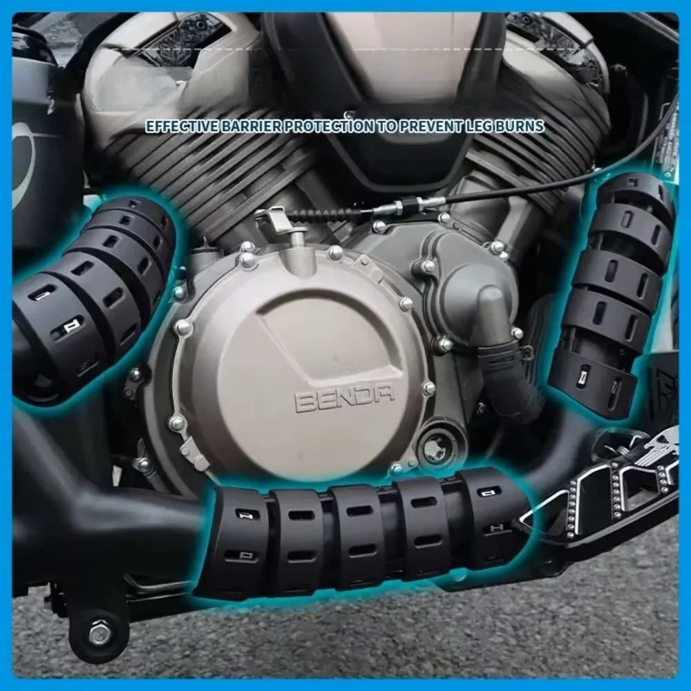 For VOGE CU525  525CU CU-525  Exhaust Heat Shield Anti-Scald Cover Motorcycle Modified Parts