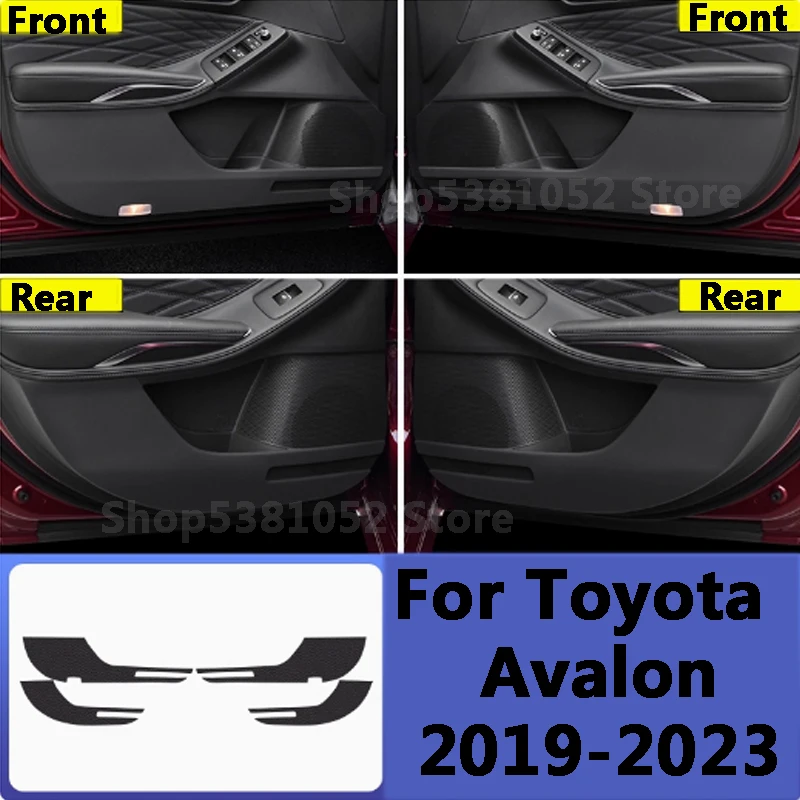 

For Toyota Avalon 2019-2023 Car PU Leather Door Anti-kick Pad Accessories Door Anti-dirty Mat Protection Cushion Cover