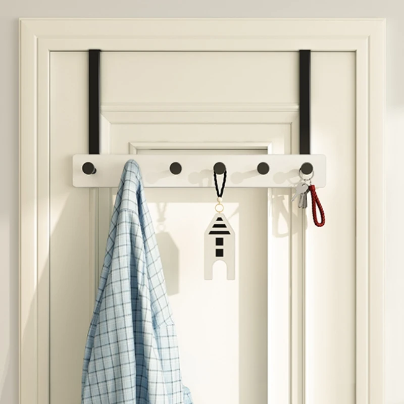 Simple and luxurious air door rear hook rack punching-free artifact door hanger door back clothes hanger