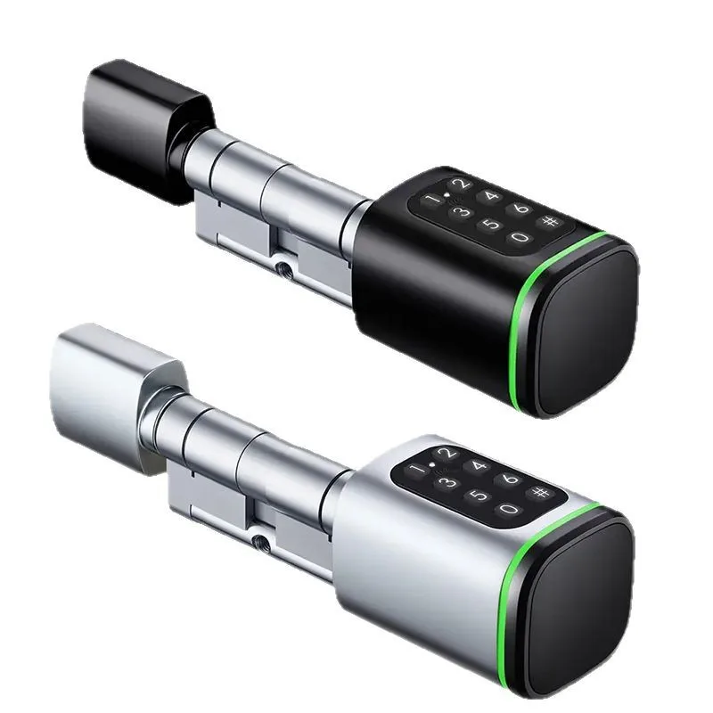 

High end home entrance door, aluminum alloy, smart lock cylinder lock, graffiti, password fingerprint swipe card smart