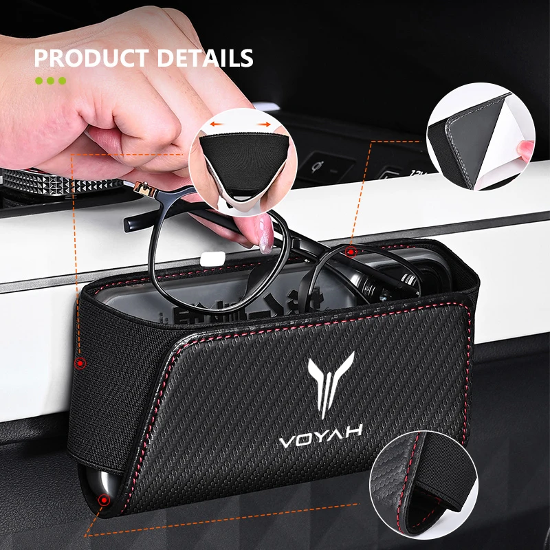 Car Seat Side Storage Pocket Phone Holder Stowing Bag Elastic For Voyah Free DFL DFM DFSK DFMC Dongfeng - view 2