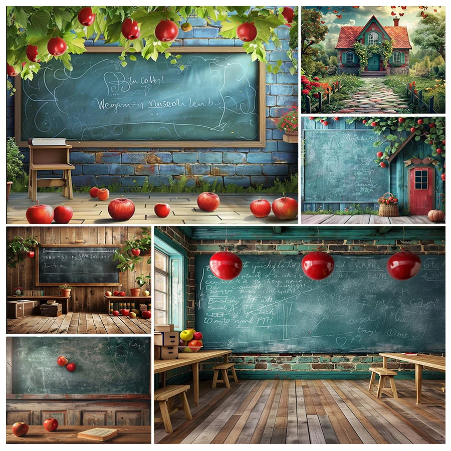 

First Day of School Photography Backdrop Back To School Party Background Preschool Kindergarten 1st of School Classroom Wall