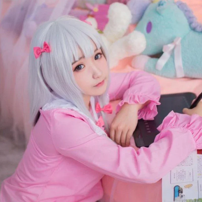 Anime Eromanga Sensei Izumi Sagiri Trang Phục Hóa Trang Bộ Đồ Ngủ Dễ Thương Váy Ngủ Đồ Ngủ Áo Quần Short Bộ Trang Phục Truyện Tranh Nhật Bản Cosplay