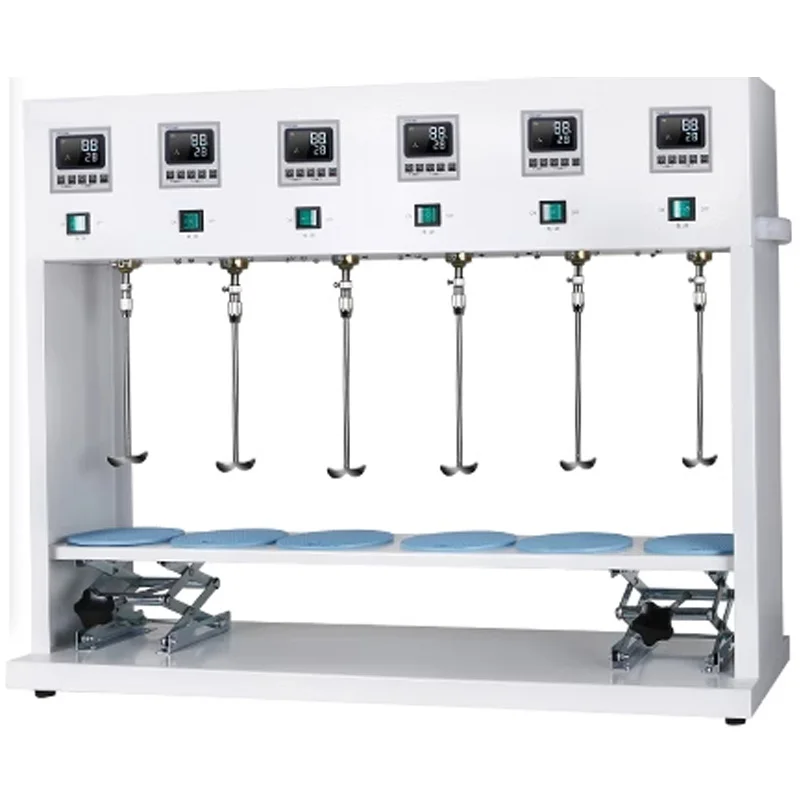 Intelligent digital display small mixer Laboratory adjustable speed timing multi-link asynchronous electric stirrer