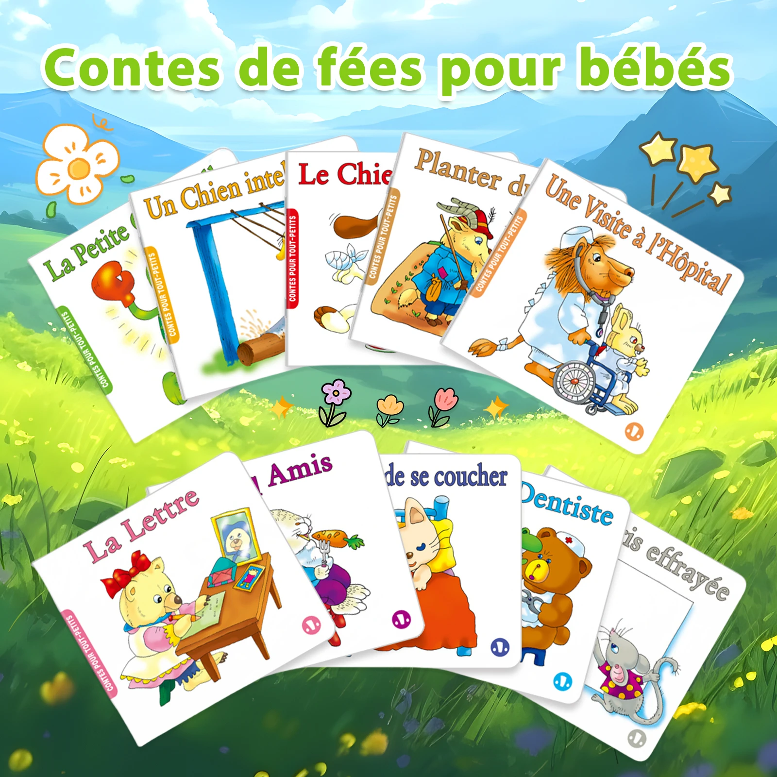 Back - to - School Must - Have: French 'Contes de fées pour bébés' Set, Perfect for Early Learning in New Semester