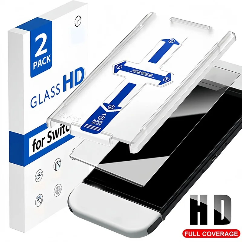 

2/1PACK Tempered Glass Screen Protector for Nintendo Switch 2 Anti-Scratch Easy Installation Protectors for Switch2 Accessories