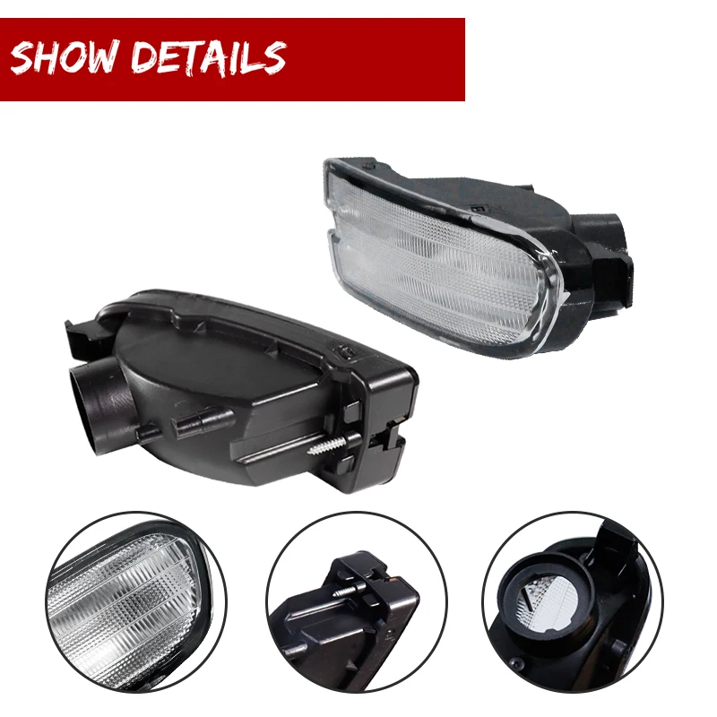 Gtinthebox Car Front Corner Parking Light Side Marker Signal Light Cover Housings For 1999-2001 Subaru Impreza, No Bulb/Socket