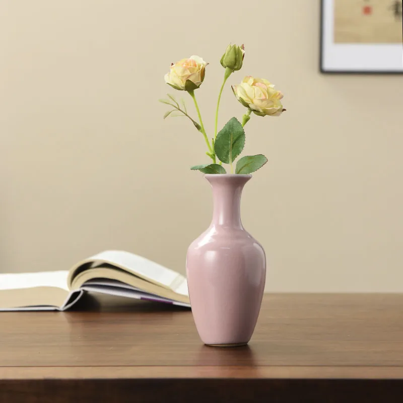 

Fenru kiln China Jingdezhen luxury ceramics pottery handwork Vases Crafts room decoration Home decoration Flower vase room decor