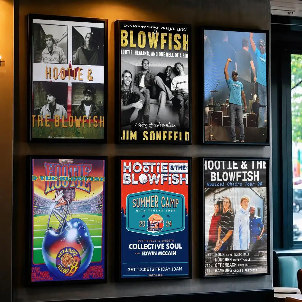 band H-Hootie And The Blowfish-H Poster Removable Wall Sticker for Home Cafe Bar Office Interior Decor